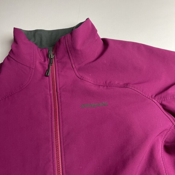 Patagonia Women L Soft Shell Jacket Fleece Purple Outdoor Hiking Jacket **READ** - Picture 2 of 16